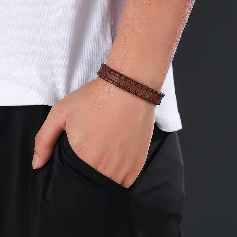 Men Leather Bracelet