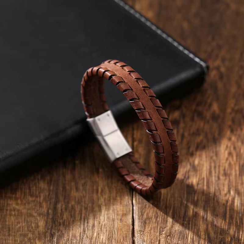 Men Leather Bracelet