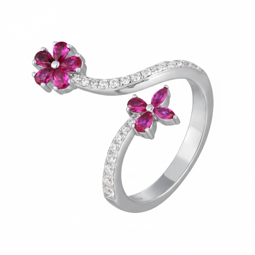 Pink Flower Ring