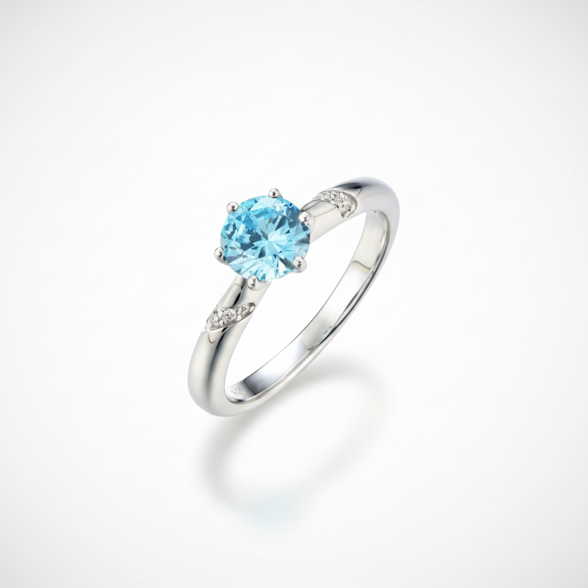Light Blue Stone Ring