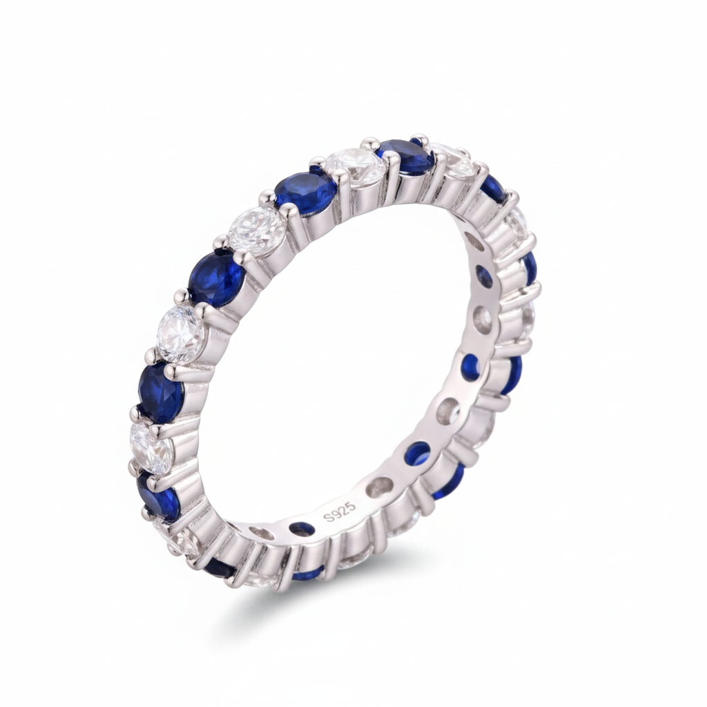 Blue Eternity Ring