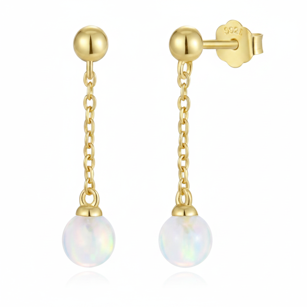 Opal Drop Earrings