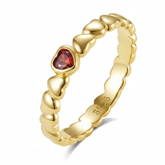 Red Heart Ring