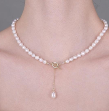 Pearl Lariat Type Necklace