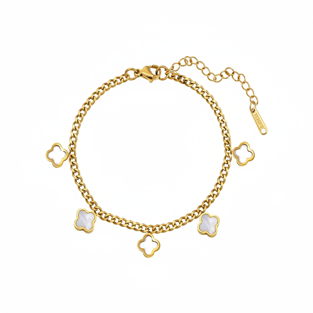 Lucky Clover Charm Bracelet
