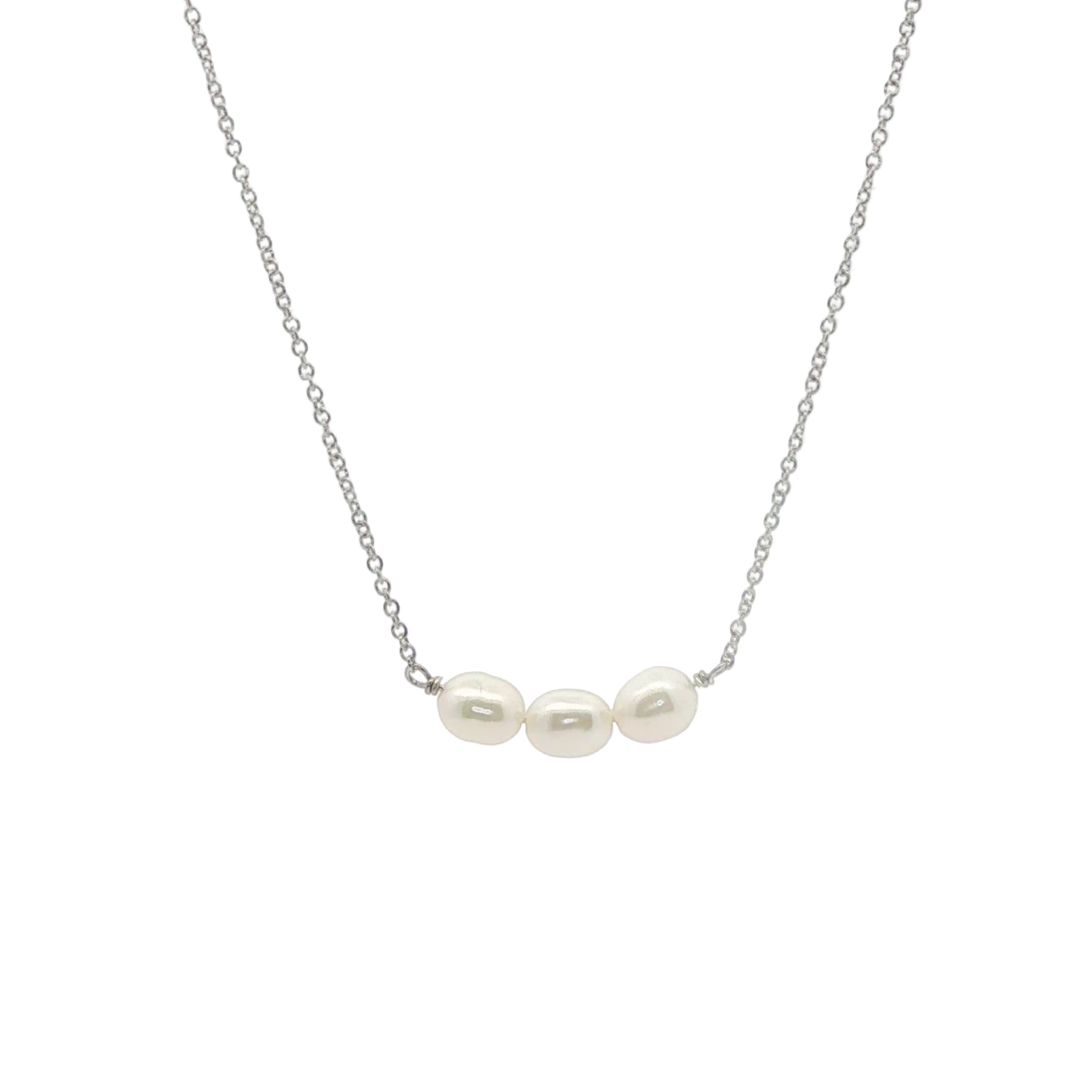 3 Pearl Vermeil Necklace