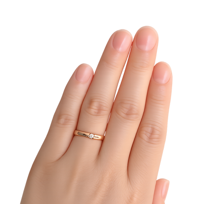 Titanium Ring with Diamond