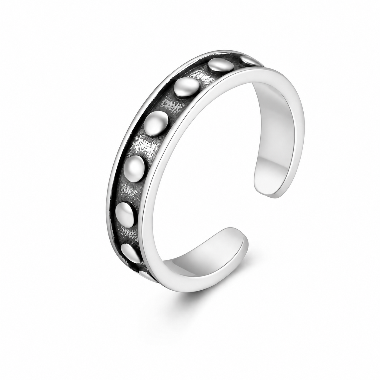 Moon Phase Toe Ring — Sterling Silver