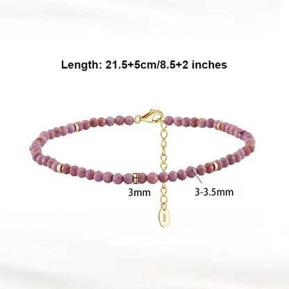 Purple Mica Anklet