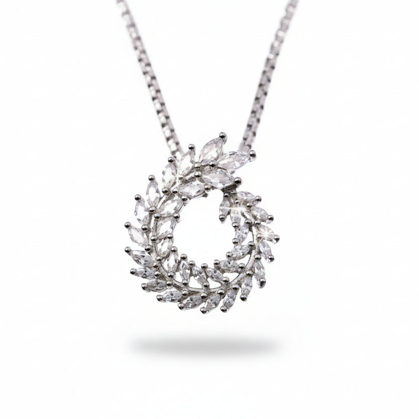 Large Wreath Crytal Earrings, Pendant image 2