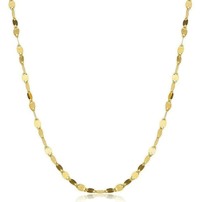 Gold Mirror Link Chain Necklace