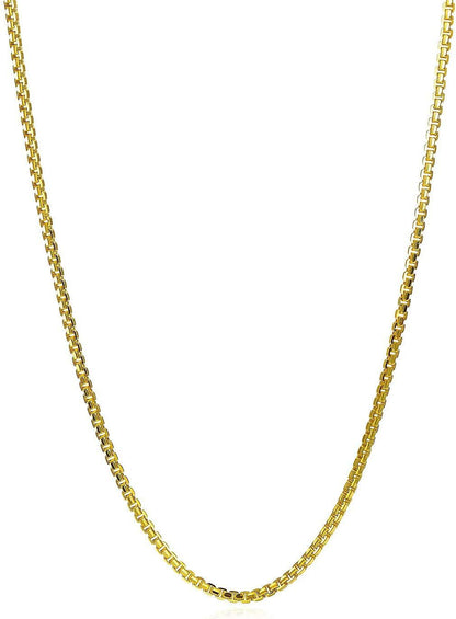 Gold Box Chain Necklace