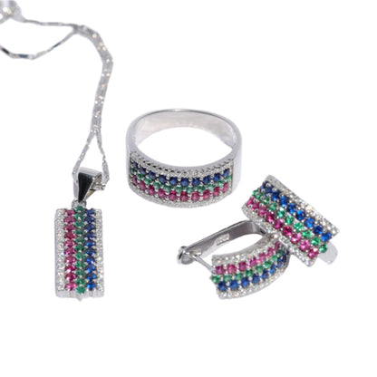 Multi-colored Stone Earrings image 1