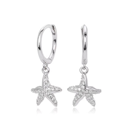 Starfish Hoop Dangle