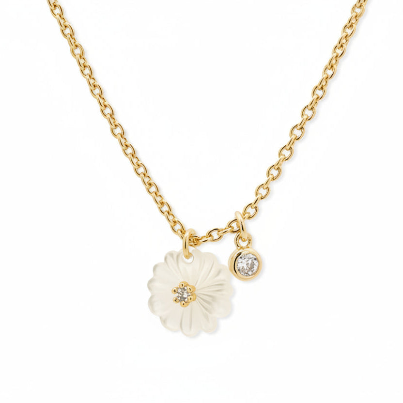 Flower Pearl Necklace image 0
