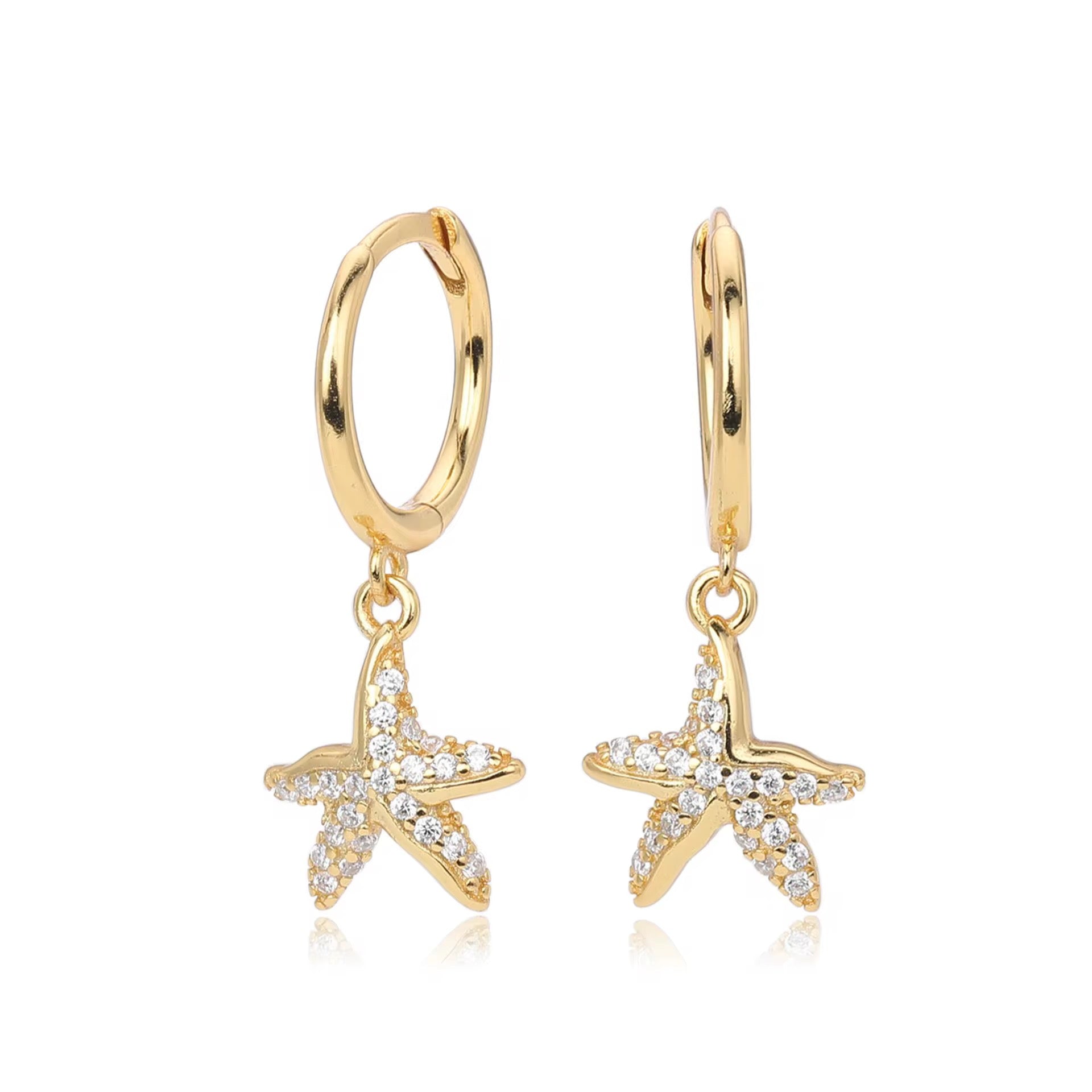 Starfish Hoop Dangle