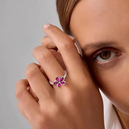 Pink Flower Ring