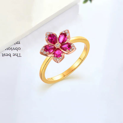 Pink Flower Ring