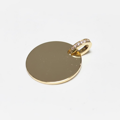 Engravable Disc Tag Pendant