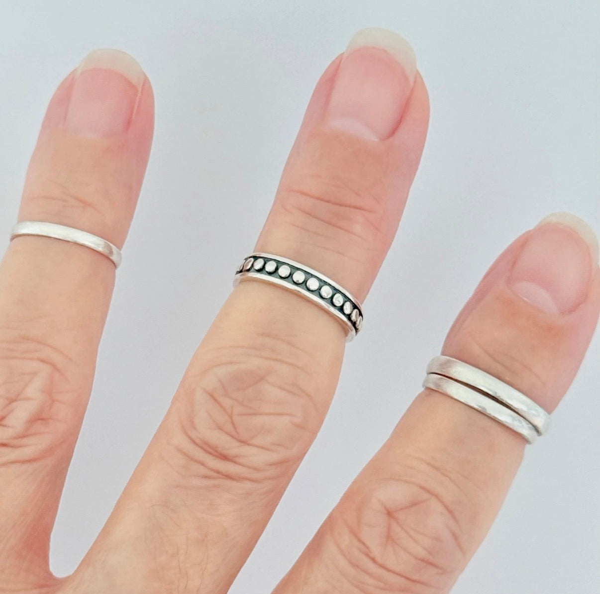 Moon Phase Toe Ring — Sterling Silver