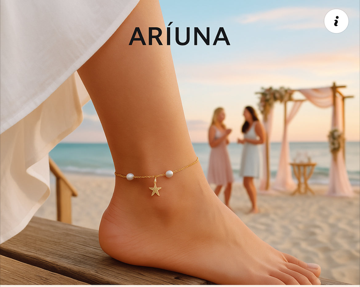 Starfish Pearl anklet