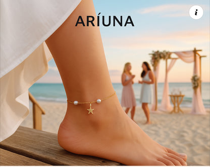 Starfish Pearl anklet
