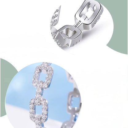 Cuban Link Ring Sterling Silver