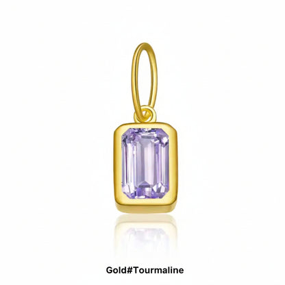 Birthstone Charm 925 Sterling Silver