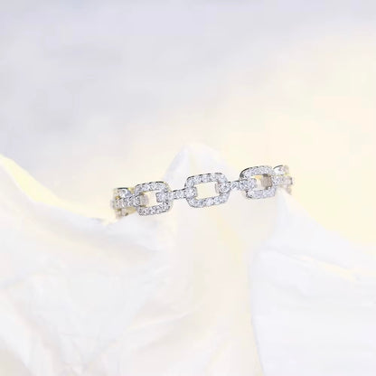 Cuban Link Ring Sterling Silver