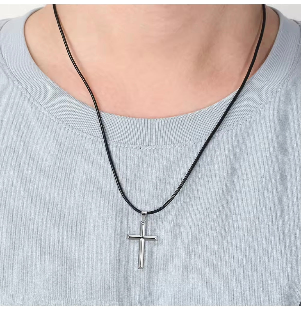 Leather Cord Necklace Men