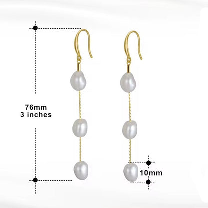 Pearl Dangling Earrings