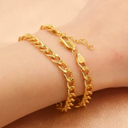 Gold Filled Curb Link Bracelet