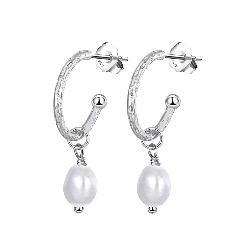 Silver Pearl Drop