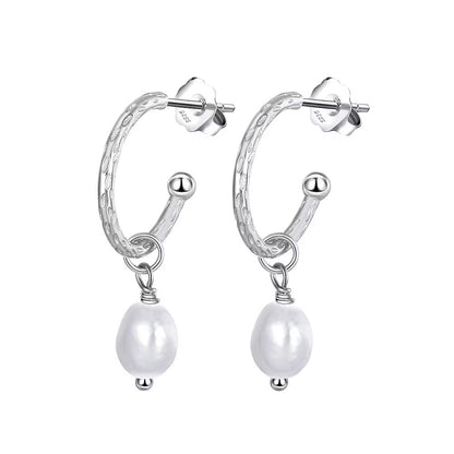 Silver Pearl Drop