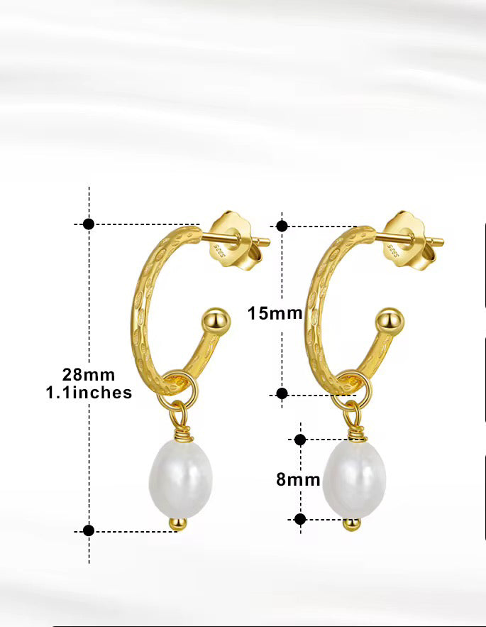 Silver Pearl Drop