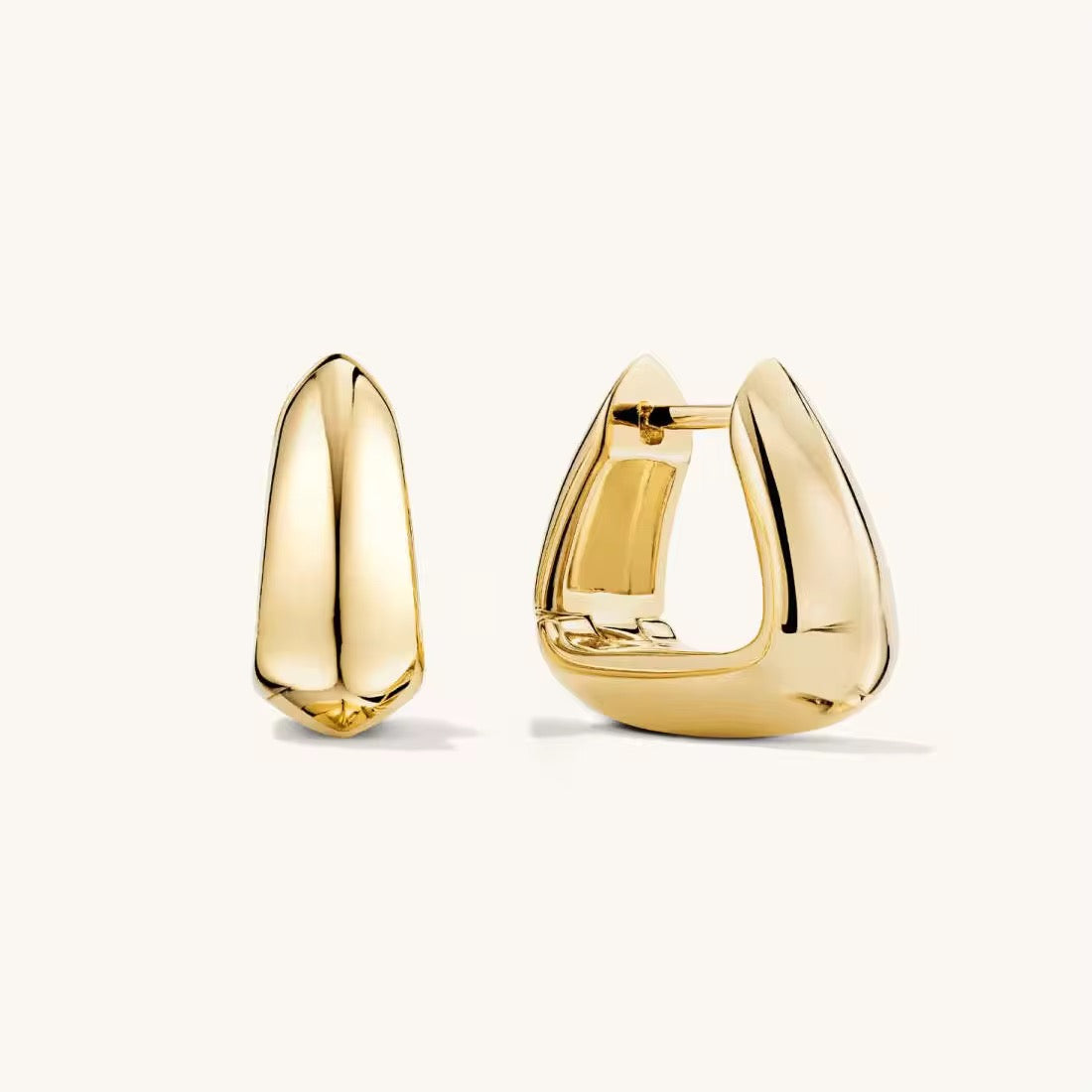 Trapezoid Huggie earrings
