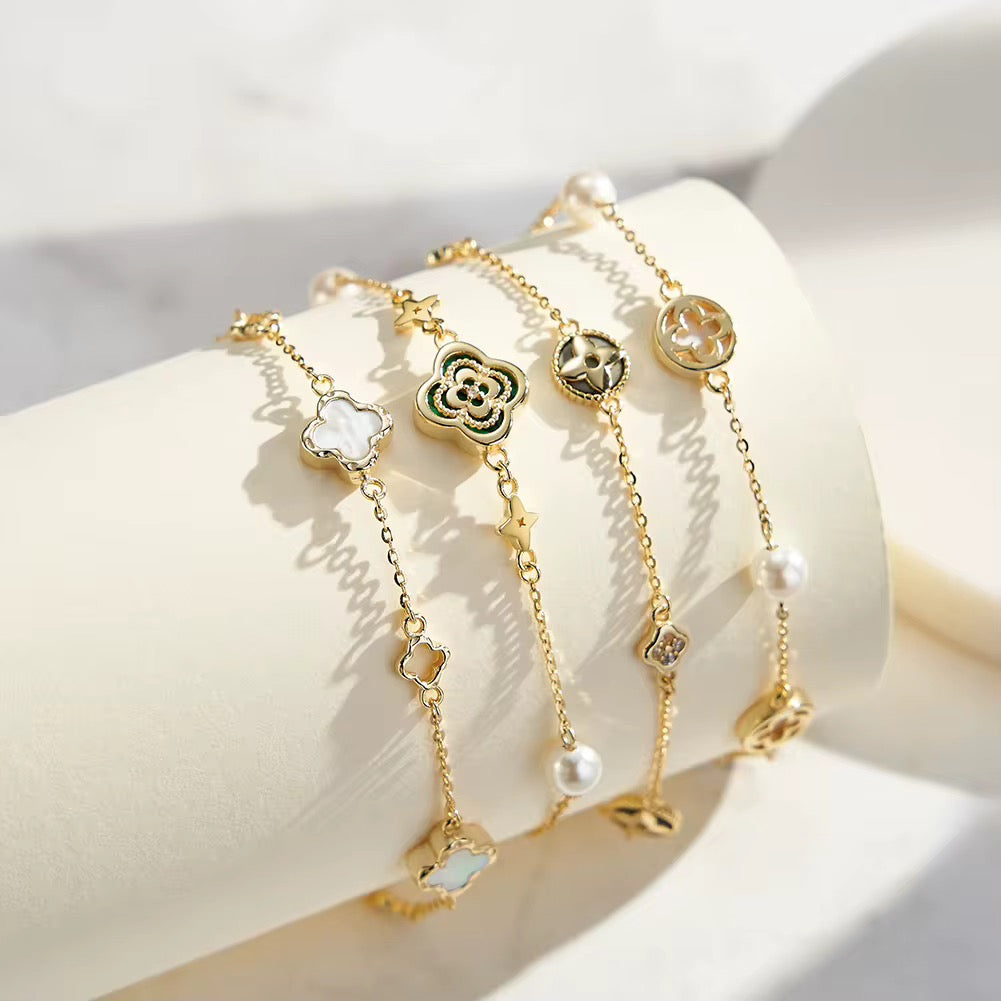 Malachite, Pearl, Shell Pearl