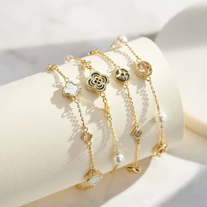Malachite, Pearl, Shell Pearl