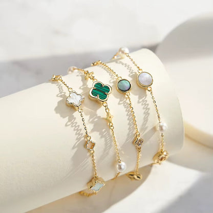 Malachite, Pearl, Shell Pearl