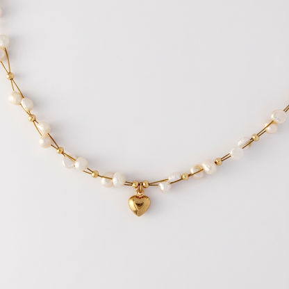 Pearl Heart Necklace