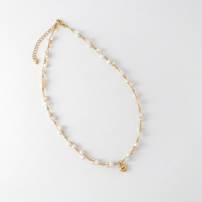 Pearl Heart Necklace