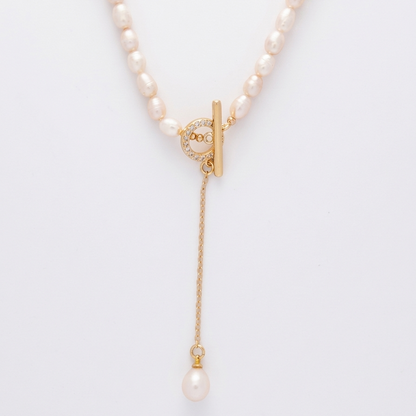 Pearl Lariat Type Necklace