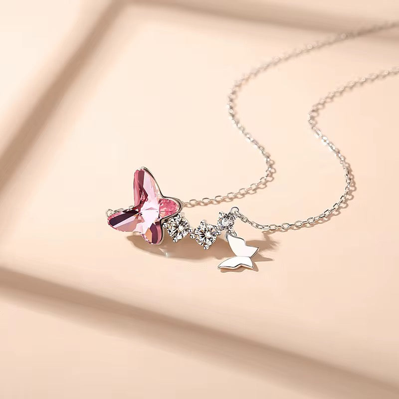 Swarovski Crystal CZ Necklace 925 Sterling Silver