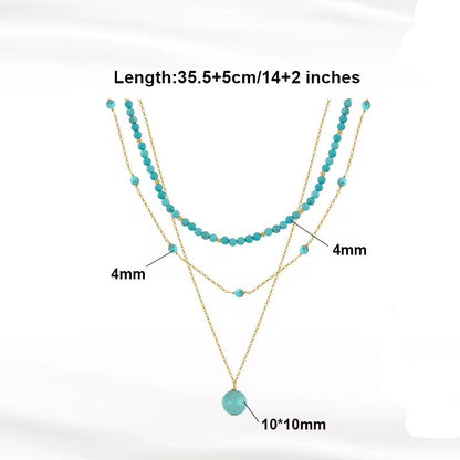 Turquoise Necklace 925 Sterling Silver