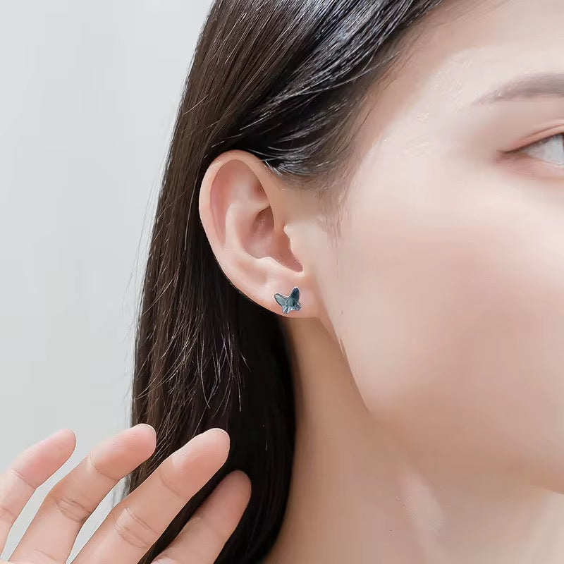Swarovski Butterfly Stud Earrings 925 Sterling Silver