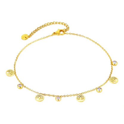 Tree Anklet Stainless Steel
