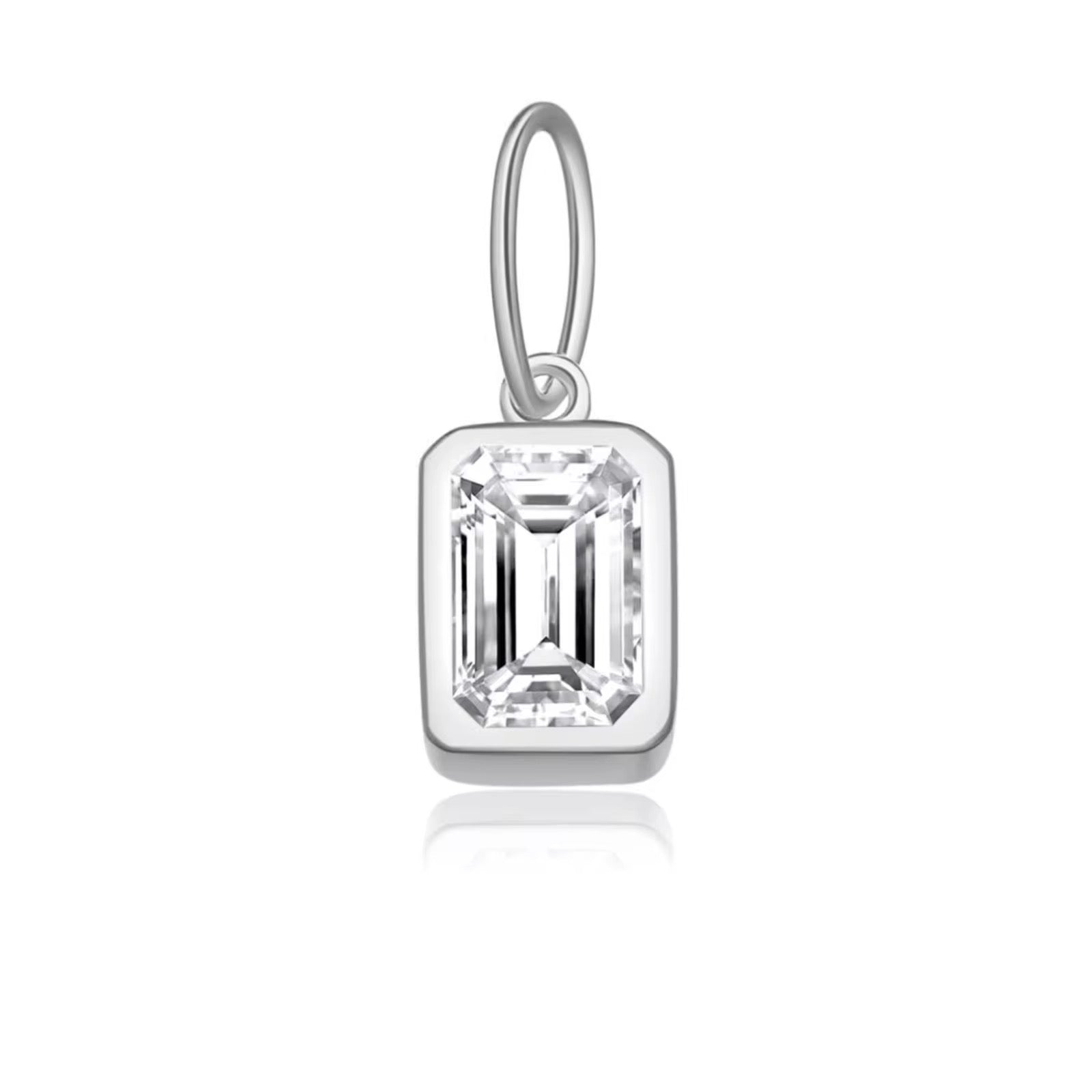 Birthstone Charm 925 Sterling Silver