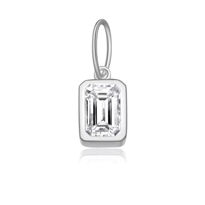 Birthstone Charm 925 Sterling Silver