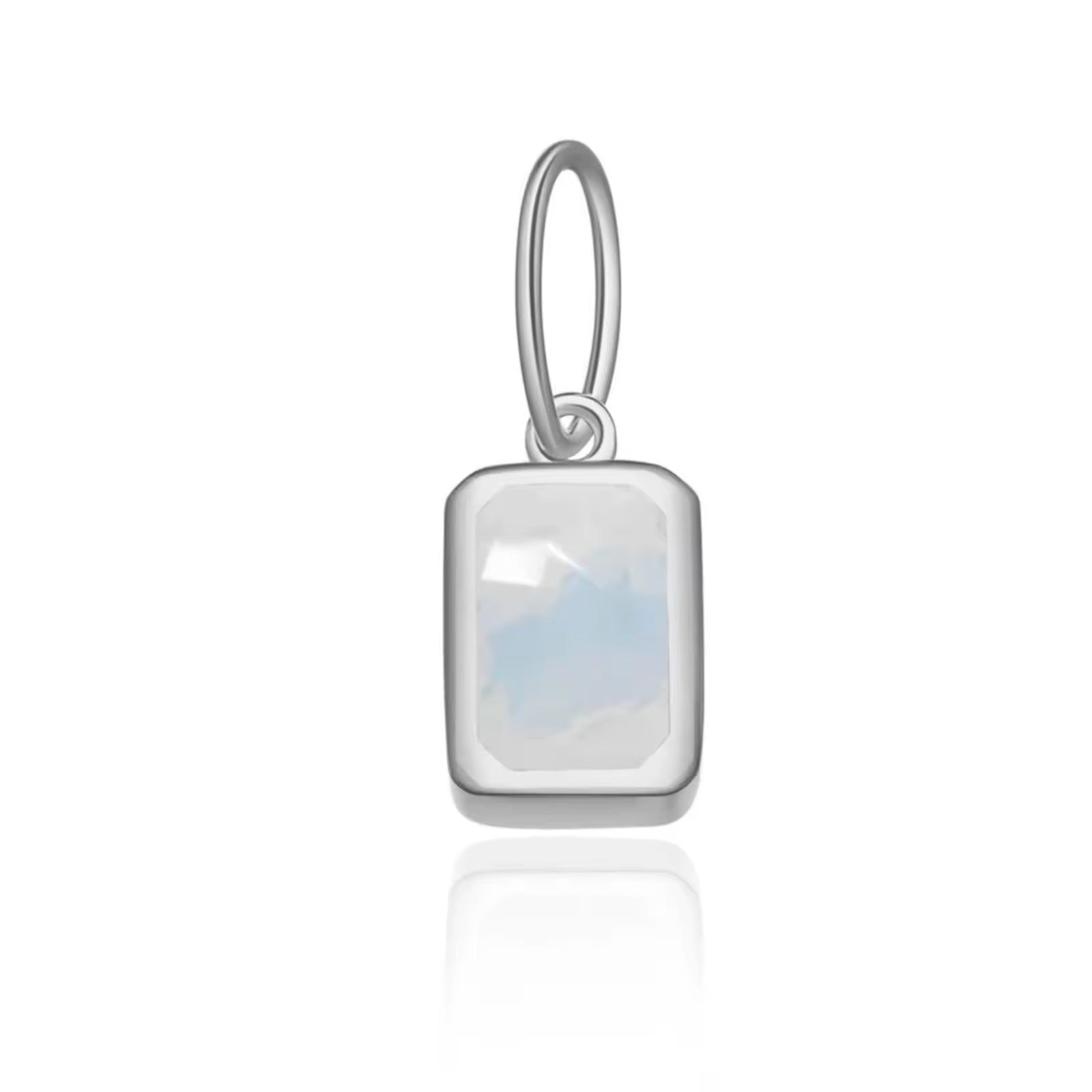 Birthstone Charm 925 Sterling Silver