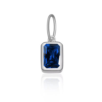 Birthstone Charm 925 Sterling Silver